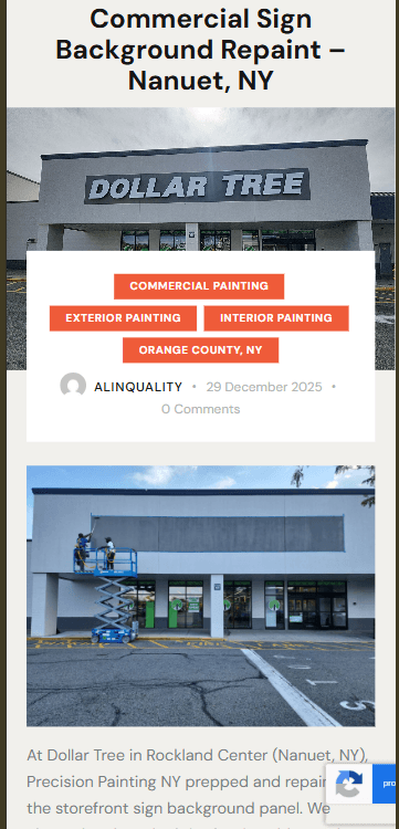 Location based searching for painting companies