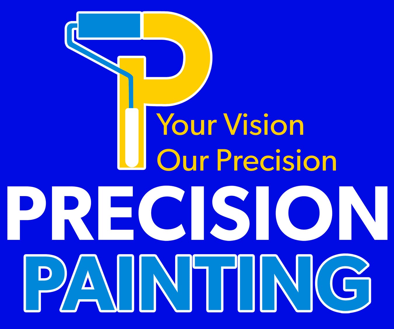 Precision Painting company professional logo