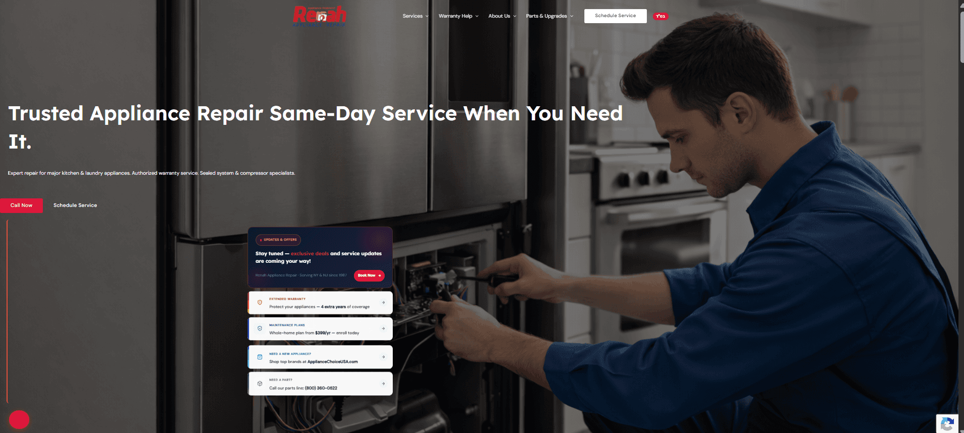 Appliance Repair Website Made to Show Up in Search Results